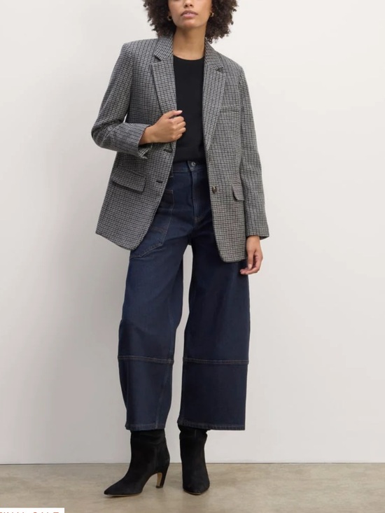 Everlane Jackets & Blazers - Everlane Oversized Houndstooth Wool Blazer